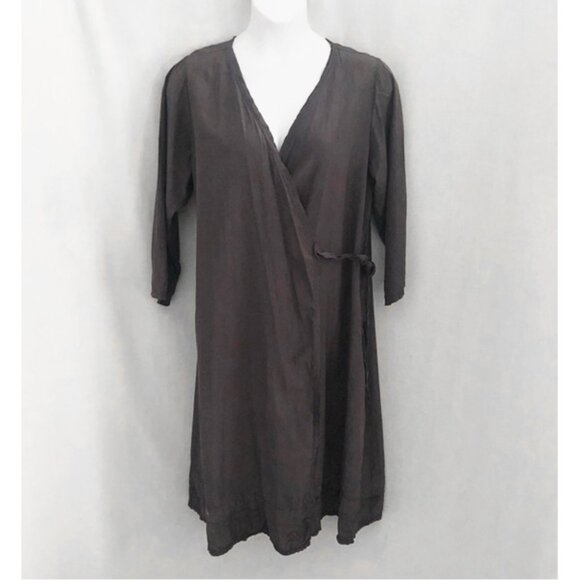 Homefrocks Silk Cotton Wrap Dress Size Large - Picture 1 of 12